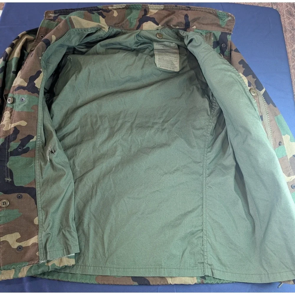 US‎ Army Field Woodland Camo Field Coat Cold Weather Medium Reg.
